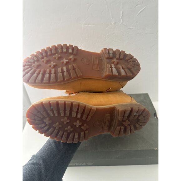 Timberland Women's Combat Ankle Boots Open Weave Sz 7.5 Wheat Brown Nubuck - Picture 5 of 6